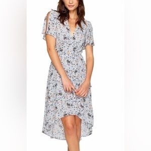 ASTR the Label Adeline Floral Print Wrap Dress